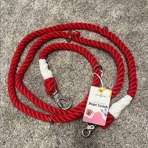 Lucy & Co. 7 1/2 foot cherry red Rope Lead - Never used!